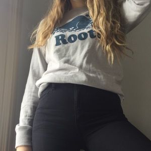ROOTS CANADA gray sweatshirt